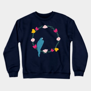 Parrot Wreath Crewneck Sweatshirt